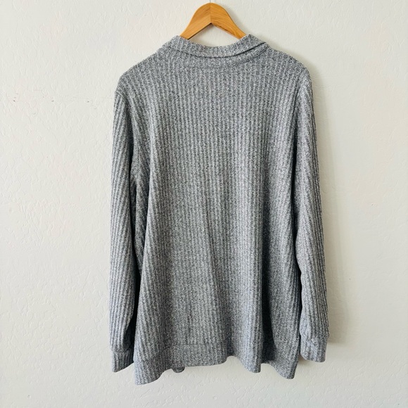 Torrid Gray Quarter-Zip Sweater - Picture 6 of 6